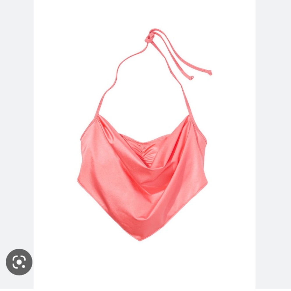 NWT Victoria’s Secret Tie Neck Halter Bikini Top XL